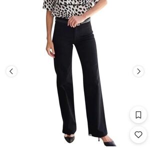 Like NEW! AYR The Special Sauce black wide leg true black denim jeans size 31